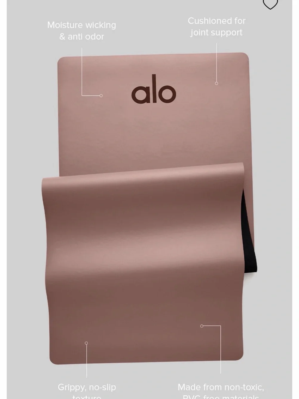ALO Yoga Warrior Mat - Smoky Quartz
